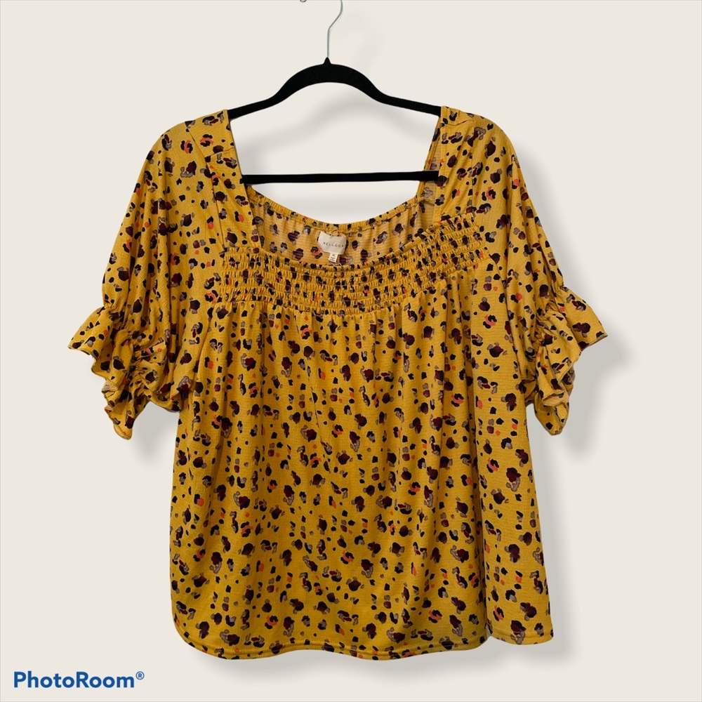 Melloday Cheetah Print Crop Top